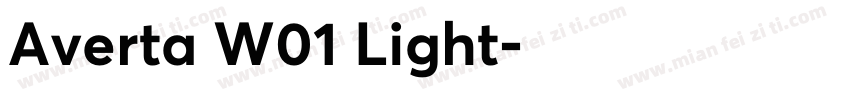 Averta W01 Light字体转换